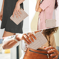 Woven Grass Shoulder Bags&nbsp;AJEW-WH20020-591C
