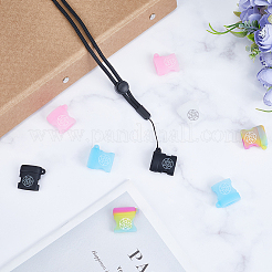 15Pcs 5 Colors Silicone Anti-Lost Hanging Signs&nbsp;FIND-CP0001-69
