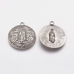 Alloy Lady of Guadalupe Pendants&nbsp;X-PALLOY-A20033-AS-FF