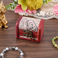 Retro Wooden Jewelry Storage Boxes with Latch Clasps&nbsp;AJEW-CL0005-35A
