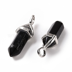 Natural Obsidian Pointed Pendants&nbsp;G-K329-67P