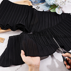 4 Yards Polyester Pleated Elastic Lace Ribbon&nbsp;OCOR-FG0001-79A