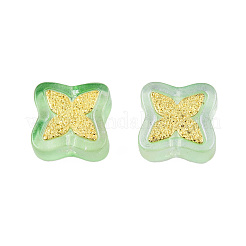 Transparent Spray Painted Glass Beads&nbsp;LAMP-N032-01-A02
