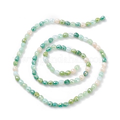 Gradient Color Electroplate Glass Bead Strands&nbsp;GLAA-E042-04E
