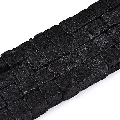 Natural Lava Rock Beads Strands&nbsp;G-T139-8x8-34A