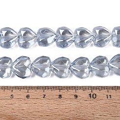Electroplate Transparent Glass Beads Strands&nbsp;EGLA-N056-01A-01