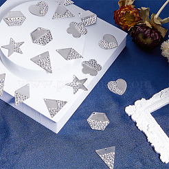 56Pcs 7 Style 304 Stainless Steel Pendants&nbsp;STAS-FH0001-99