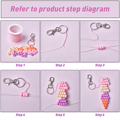 750Pcs 3 Style Plastic Beads&nbsp;KY-NB0001-30