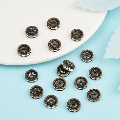 Brass Rhinestone Spacer Beads&nbsp;RB-A014-Z10mm-01AB-NF
