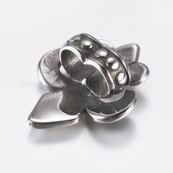 316 Surgical Stainless Steel Slide Charms/Slider Beads&nbsp;STAS-K157-57AS