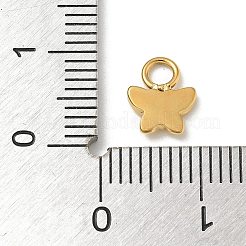 Ion Plating(IP) 304 Stainless Steel Enamel Charms&nbsp;STAS-G351-01G-03