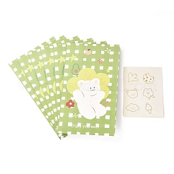 Rectangle with Bear Pattern Paper Candy Bags&nbsp;CARB-G007-03D