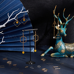 Square Brass Linking Rings&nbsp;KK-SC0001-76