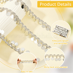 Polyester Ribbons with Flat Round Tassel&nbsp;OCOR-WH20012-53A