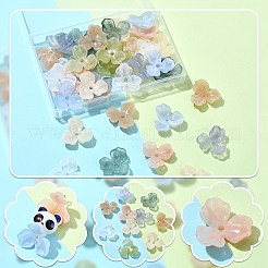 40Pcs 8 Colors Acrylic Beads Caps&nbsp;OACR-CJ0001-62