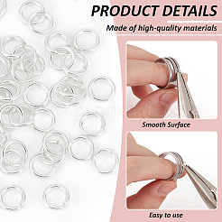 60Pcs 925 Sterling Silver Open Jump Ring&nbsp;STER-BC0002-57B