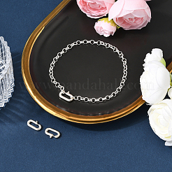 3Pcs 925 Sterling Silver Spring Gate Rings&nbsp;STER-BBC0008-64A-S