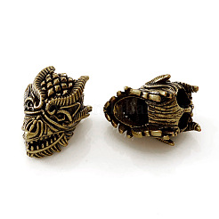 Brass European Beads&nbsp;KK-G392-06AB