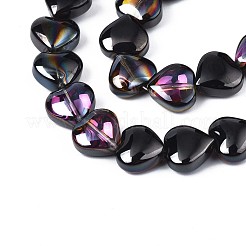 Electroplate Glass Beads Strands&nbsp;EGLA-S188-14-C01