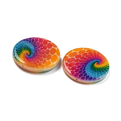 Natural Freshwater Shell Painting Beads&nbsp;BSHE-G039-04