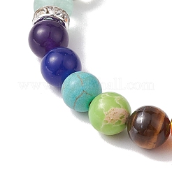 Raw Rough Natural Fluorite Charm Bracelets&nbsp;BJEW-JB10298-01