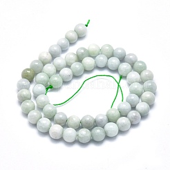 Natural Jadeite Beads Strands&nbsp;G-M353-A10-8mm