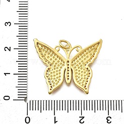Brass Micro Pave Cubic Zirconia Enamel Pendants&nbsp;KK-D339-17G