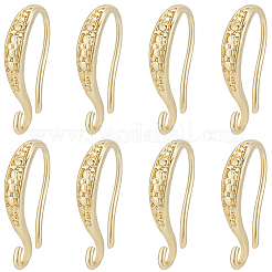 20Pcs Brass Earring Hooks&nbsp;KK-BBC0022-93G