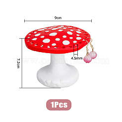 Mushroom 26-Hole Resin Earring Display Stands&nbsp;EDIS-WH0012-31A
