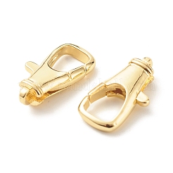 Eco-Friendly Brass Lobster Claw Clasps&nbsp;KK-G405-06G-RS