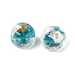 Handmade Gold & Silver Foil Glass Beads&nbsp;FOIL-Q003-01F