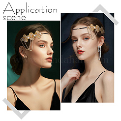 Glass Rhinestone HeadBands for Women&nbsp;OHAR-WH0021-74G
