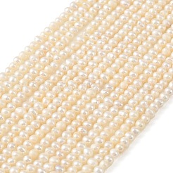 Natural Cultured Freshwater Pearl Beads Strands&nbsp;PEAR-L034-14A