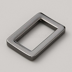 Rectangle Zinc Alloy Adjuster Buckles&nbsp;FIND-WH0111-470B-B