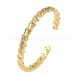 Teardrop Brass Cuff Bangles for Women&nbsp;BJEW-C112-01G