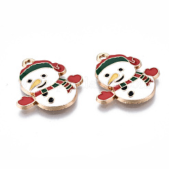 Eco-Friendly Alloy Enamel Pendants&nbsp;ENAM-Q437-068-NR