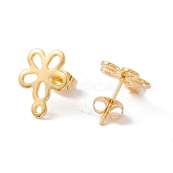 201 Stainless Steel Stud Earring Findings&nbsp;X1-EJEW-A071-06G