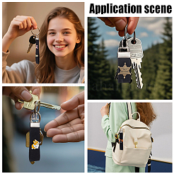 4Pcs 4 Styles Felt Keychain Clasps&nbsp;FIND-GF0009-67