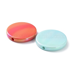 UV Plating Rainbow Iridescent Acrylic Beads&nbsp;OACR-A029-17