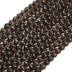 Natural Smoky Quartz Beads Strands&nbsp;G-C280-B09-6mm