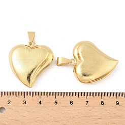 Heart Brass Pendants&nbsp;KK-M327-04B-G