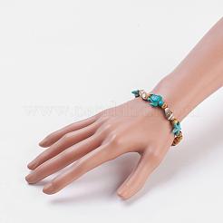 Round Wood Stretch Bracelets&nbsp;BJEW-JB03769