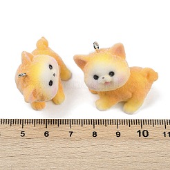 Flocky Resin Pendants&nbsp;FIND-A052-07A