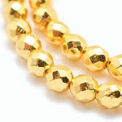 Electroplate Non-magnetic Synthetic Hematite Beads Strands&nbsp;G-L485-03B-G