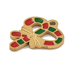 Christmas Theme 304 Stainless Steel Enamel Charms&nbsp;STAS-Z093-02K