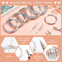6 Rolls 6 Size Aluminum Wire&nbsp;FIND-BC0003-86A