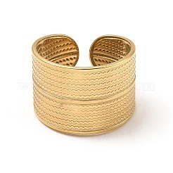 304 Stainless Steel Open Cuff Rings&nbsp;RJEW-Z018-35G