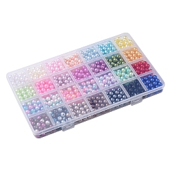 840Pcs 28 Styles ABS Plastic Imitation Pearl Beads&nbsp;OACR-FS0001-41
