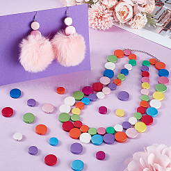 120Pcs 24 Styles Wood Beads&nbsp;WOOD-GA0001-98