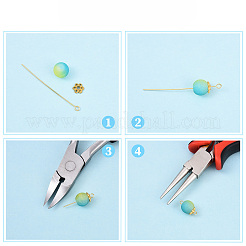 Brass Eye Pins&nbsp;KK-YW0004-04B-P